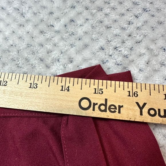 Quahog Hollow Skirt Womens XS Maroon Berry Midi Aline Wrap Tourist Sketch - Picture 10 of 11